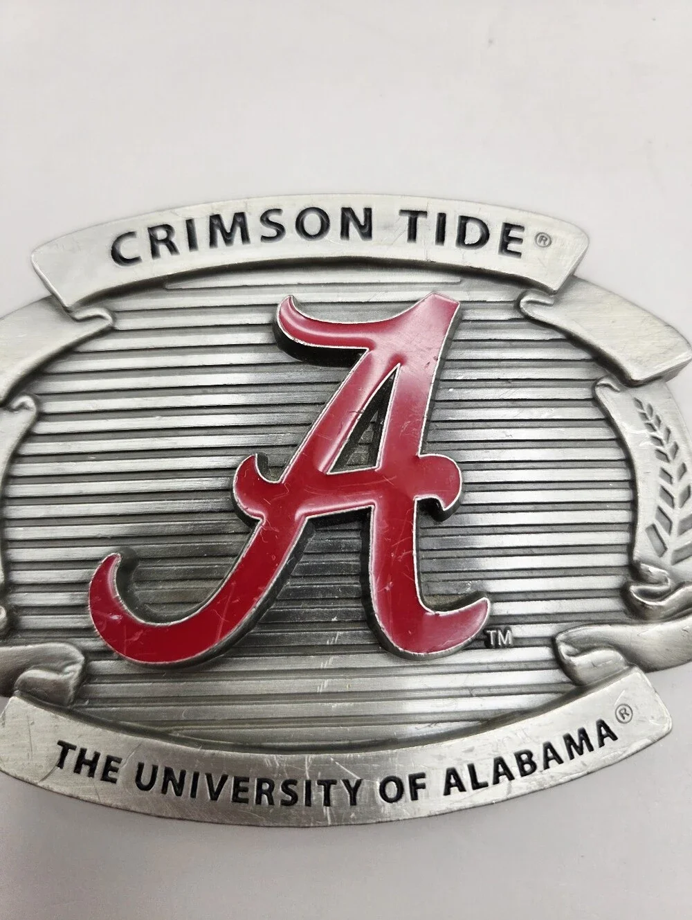 University of Alabama Crimson Tide A Belt Buckle, Vintage 2008